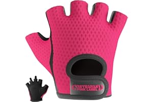 Contraband Pink Label 5307 Womens Designer Workout Gloves | Low Sweat Diamond Mesh Fabric w/Grip-Lock™ Silicone Palm