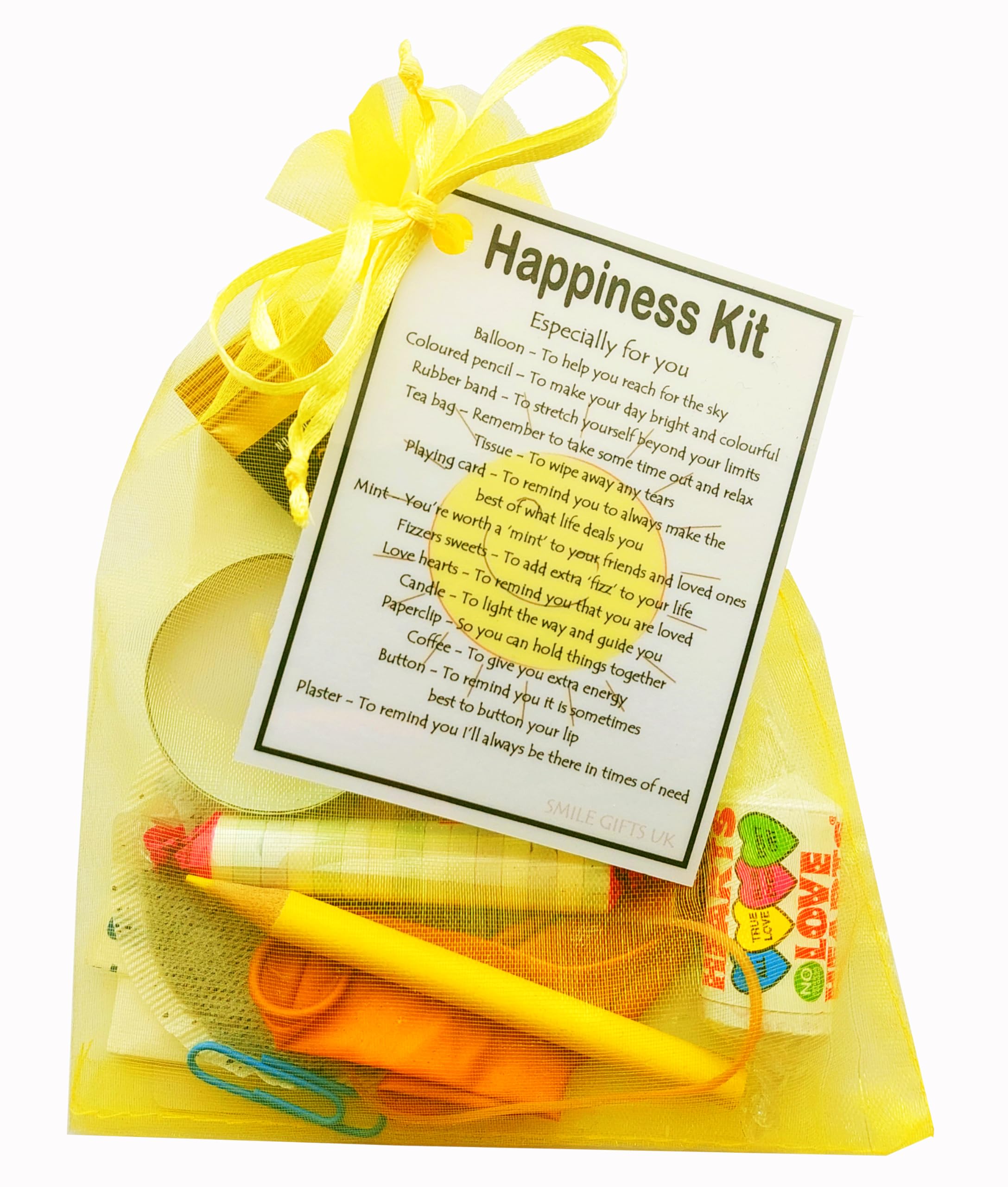Happiness Survival Kit Cheer Up Gift (Great mini novelty happiness gift to cheer up a friend or loved one)