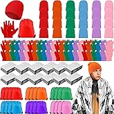 Geyoga Homeless Care Package Supplies Bulk Winter Beanies Warm Touchscreen Gloves Blankets Drawstring Bags
