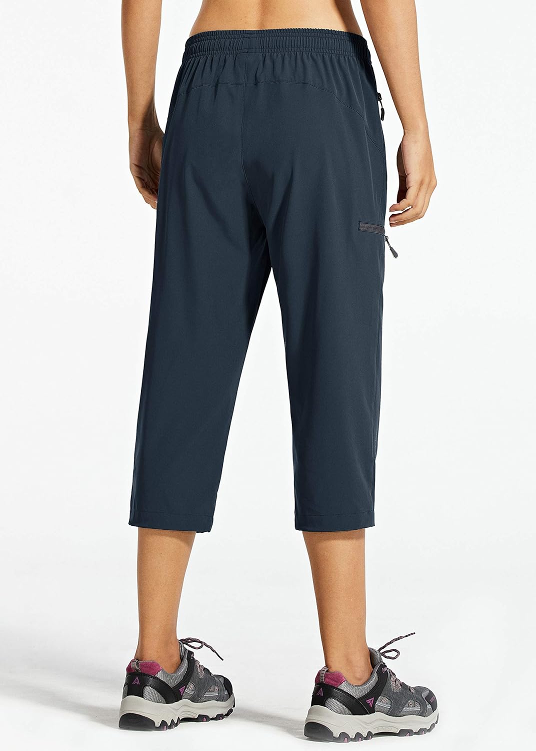 Libin Women's Cargo Hiking Pants Lightweight Quick Dry Capri Pants Athletic Workout Casual Outdoor Zipper Pockets at  Women’s Clothing store