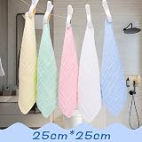 Zuimei 10 Pack Muslin Cloths Baby Washcloths 25x25 cm Cotton Squares view 7