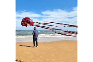 Mint's Colorful Life Octopus Kite for Kids and Adults, Large 3D Software Octopus Kites with Long Tails, Huge Easy Flyer Kites for Beach Trip Family Games and Activities