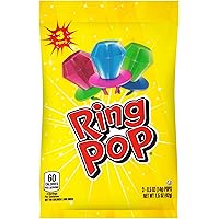 Ring Pop Individually Wrapped Bulk Lollipop Variety Halloween Party Pack Lollipop Suckers w/ Assorted Flavors, 3Count…