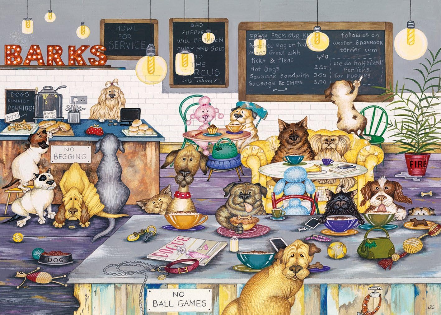 Gibsons Barks Cafe Jigsaw Puzzle (XLarge, 250Piece) Amazon.co.uk