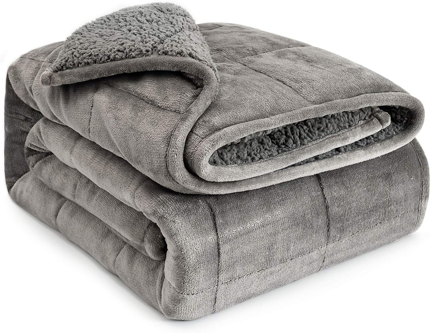 Amazon.com: Lofus Sherpa Fleece Weighted Blanket 20 lbs Heavy Blanket