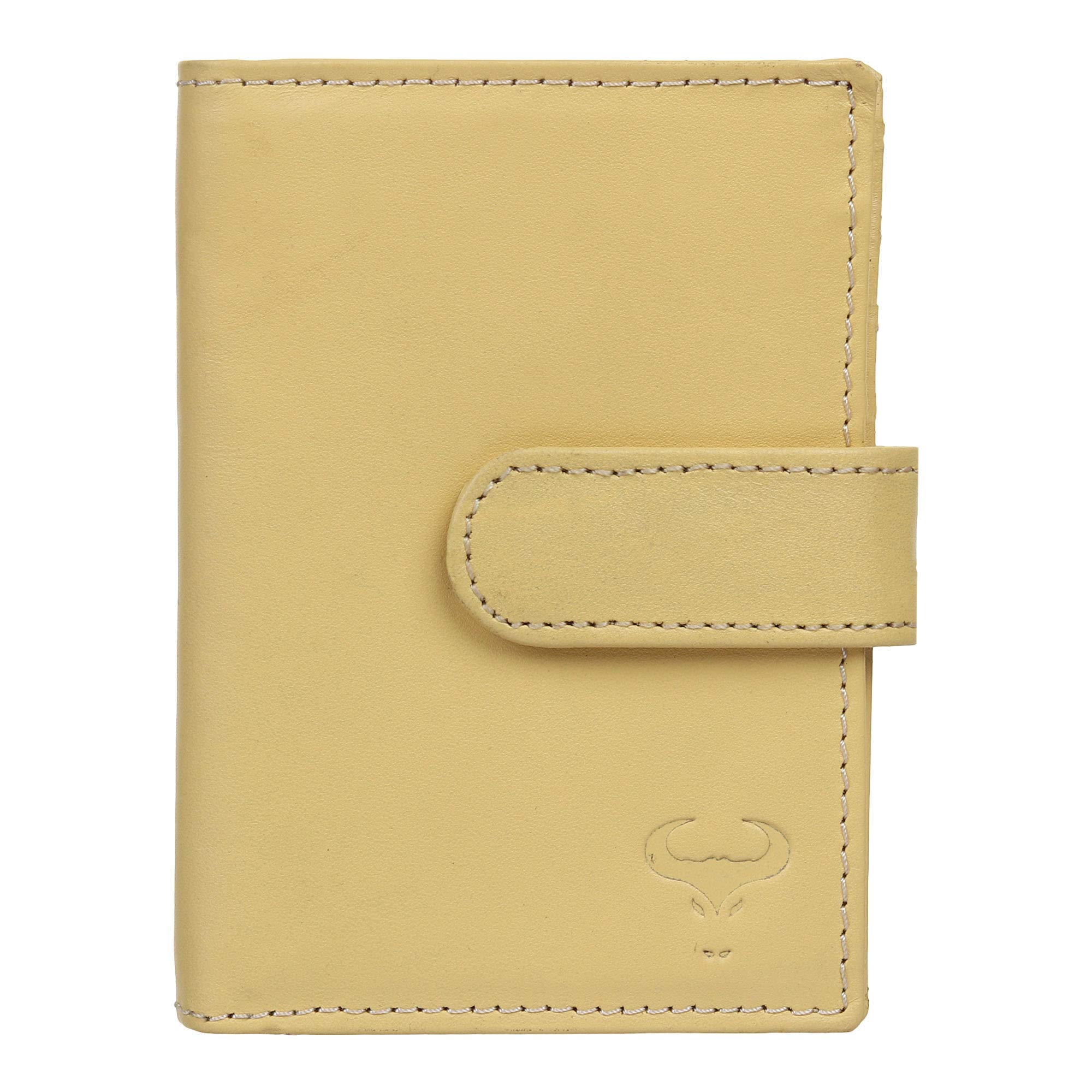 Ladies Leather Credit Card Wallets for Women Credit Card Holder Women RFID Protector Small Bifold Women's Wallet Compact Credit Debit Card Holder Case with Bank Note Section - Sale Clearance (Yellow)