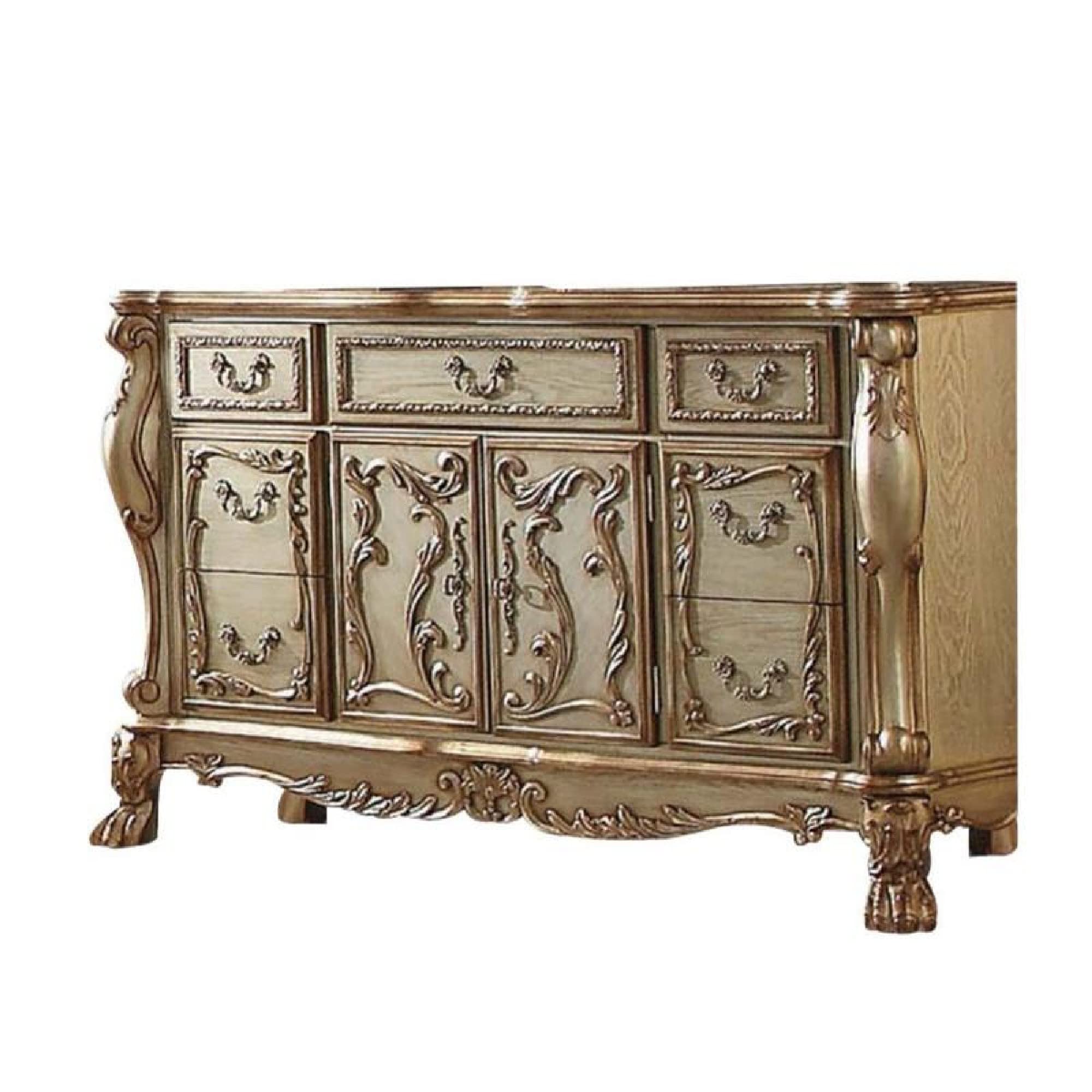 Photo 1 of Benjara Benzara Royal Wooden Dresser, Gold
