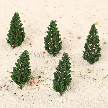 n scale pine trees