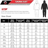 AQF Heavy Duty Sauna Sweat Track Suit Size Medium Men Women view 2