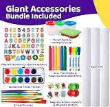 Blue Squid Art Easel for Kids with Paper Rolls 3+ Accessories view 4