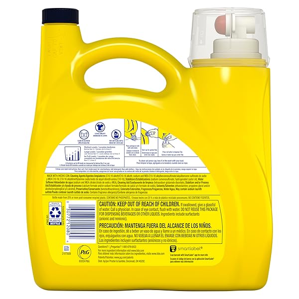 TIDE SIMPLY CLEAN & FRESH LIQUID LAUNDRY DETERGENT, BERRY BLOSSOM SCENT, 89 LOADS, 117 FL OZ (PACKAGING MAY VARY)