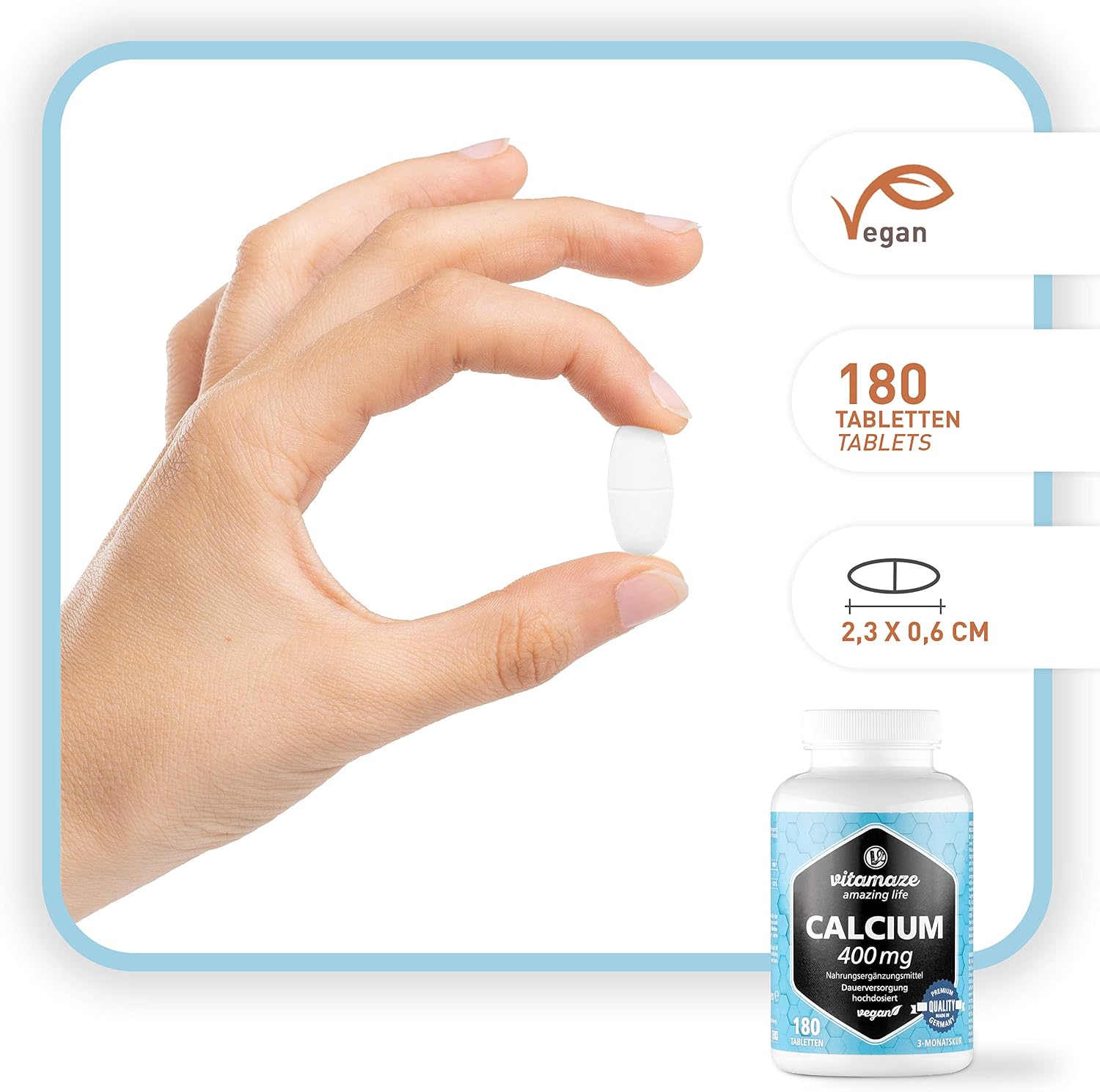 Calcium Tablets High Strength -180 Tablets for 3 Months - Image 3