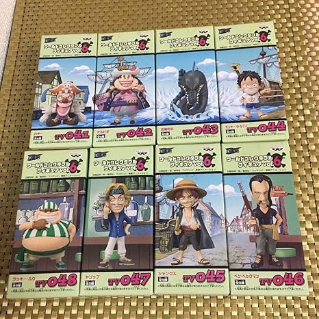 Amazon One Piece ワンピース ワールドコレクタブルフィギュア Vol 6 全8種 ワーコレ シャンクス ヤソップ ラッキー ルウ ベックマン フィギュア ドール 通販