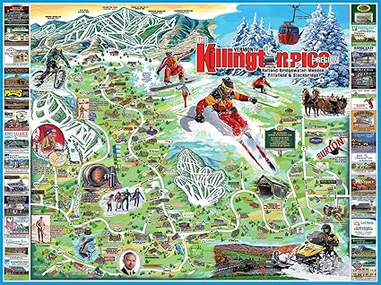 White Mountain Puzzles I Love Killington-Pico Puzzle, Multicolor