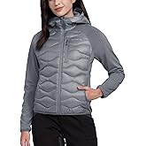 Pioneer Camp Womens Lightweight Insulated Running Jacket Puffer Packable Water Resistant with Zipper Pocket for Hiking Travel