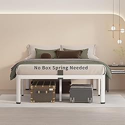 MAF 14 Inch Full Size Metal Platform Bed Frame