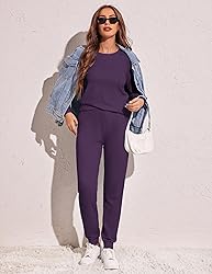 Ekouaer Women's Pajama Sets Casual 2Pcs Sleepwear