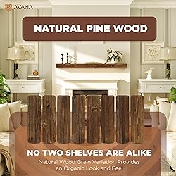 Avana Rustic Fireplace Mantel Shelf 60 Inches