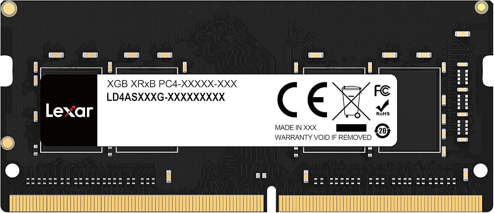 Lexar 16GB DDR4 SODIMM 3200 MHz PC Laptop Memory LD4AS016G-B3200GSST