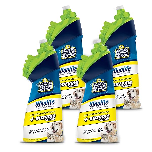 BISSELL WOOLITE PET URINE ELIMINATOR WITH BRUSHHEAD, 4PK,...