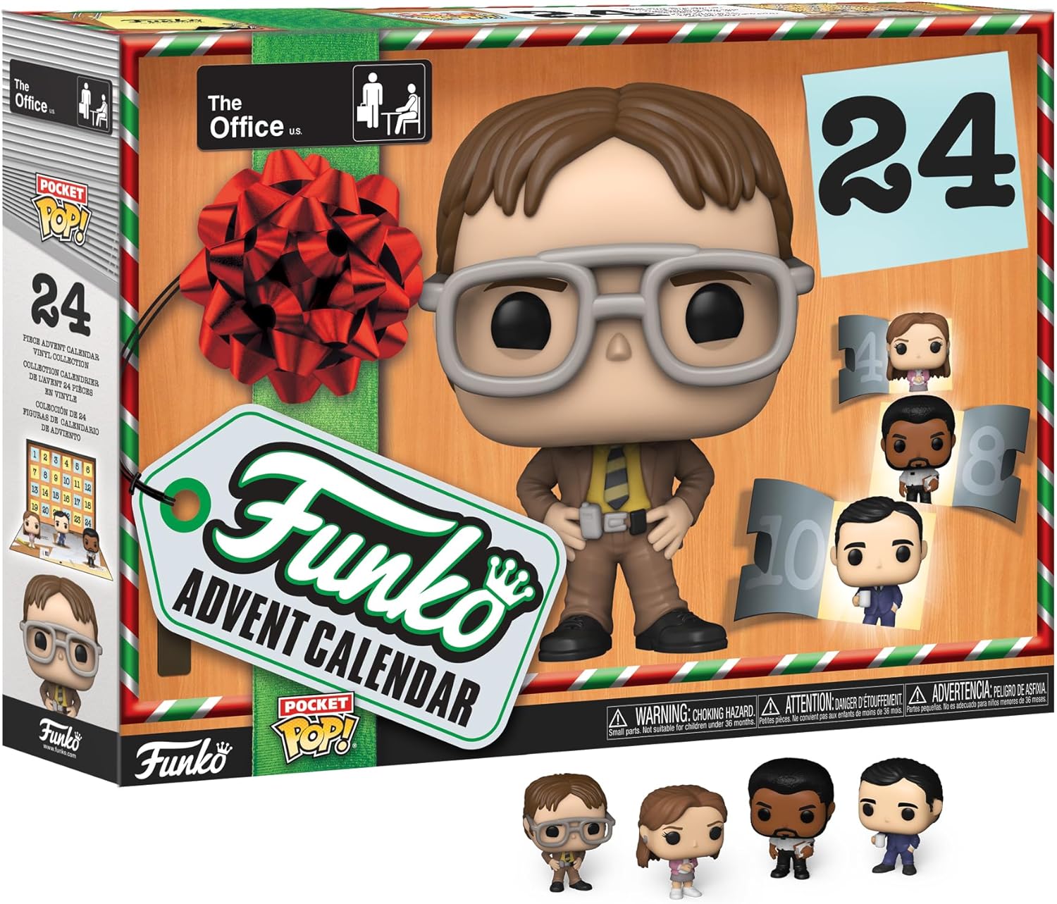 Advent Calendars - Funko Pop! Advent Calendar: The Office - Michael Scott - 24 Days of Surprises - Collectible Vinyl Mini Figures - Mystery Box - Gift Idea - Holiday Present for Girls, Boys & Kids - Christmas Countdown