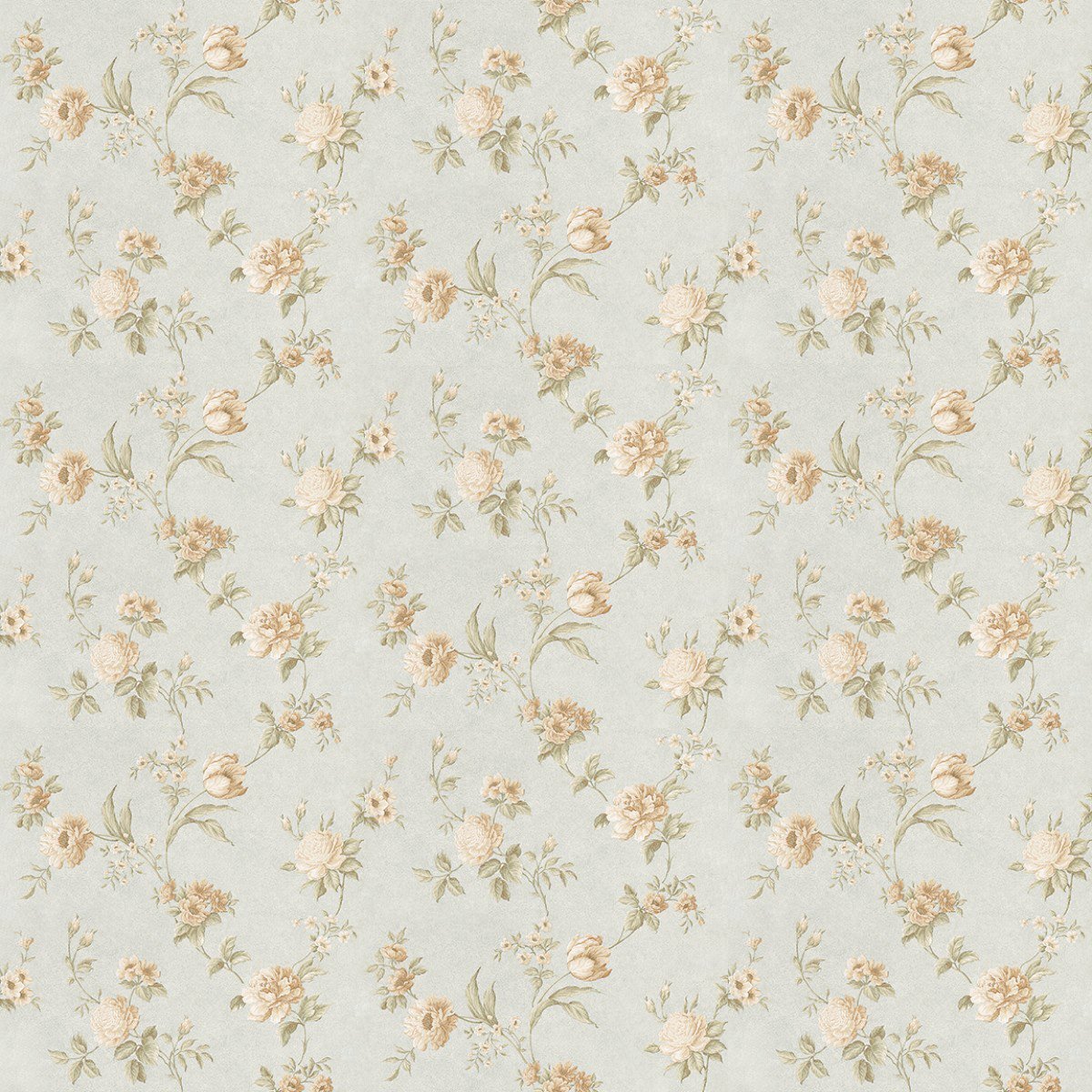 MyTinyWorld Pack of 5 Dolls House Mixed White Flowers On Pale Blue Wallpaper Sheets