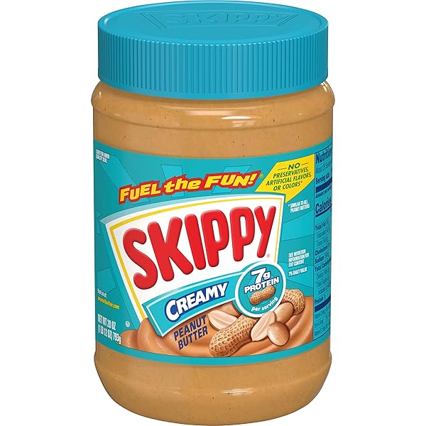 SKIPPY CREAMY PEANUT BUTTER, 28 OUNCE JAR