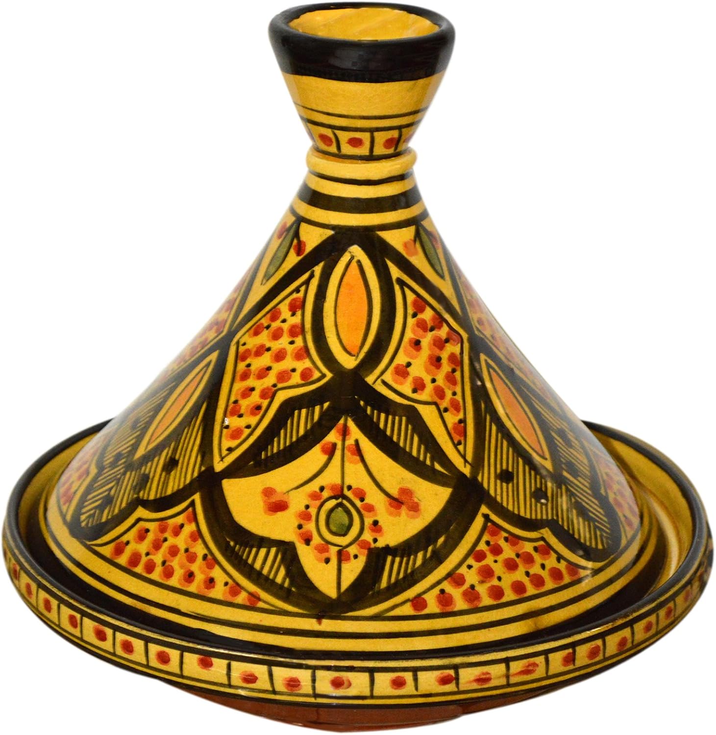 Tagines Moroccan Handmade Serving Tagine Exquisite Ceramic With Vivid colors Original 8 inches
