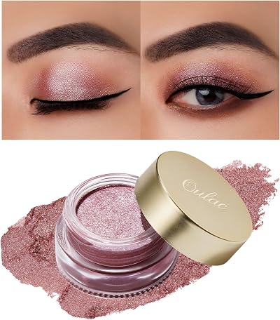 OULAC Cream Eyeshadow Glitter Pink 06g Waterproof Vegan Long Lasting