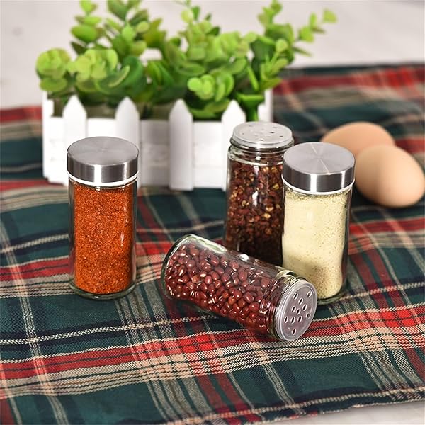 EBIZ&TECH 20-JAR STAINLESS STEEL ROTATING SPICE RACK WITH NON-SLIP BASE – KITCHEN COUNTERTOP ORGANIZER FOR EASY ACCESS AND STORAGE OF SPICES (BLACK)