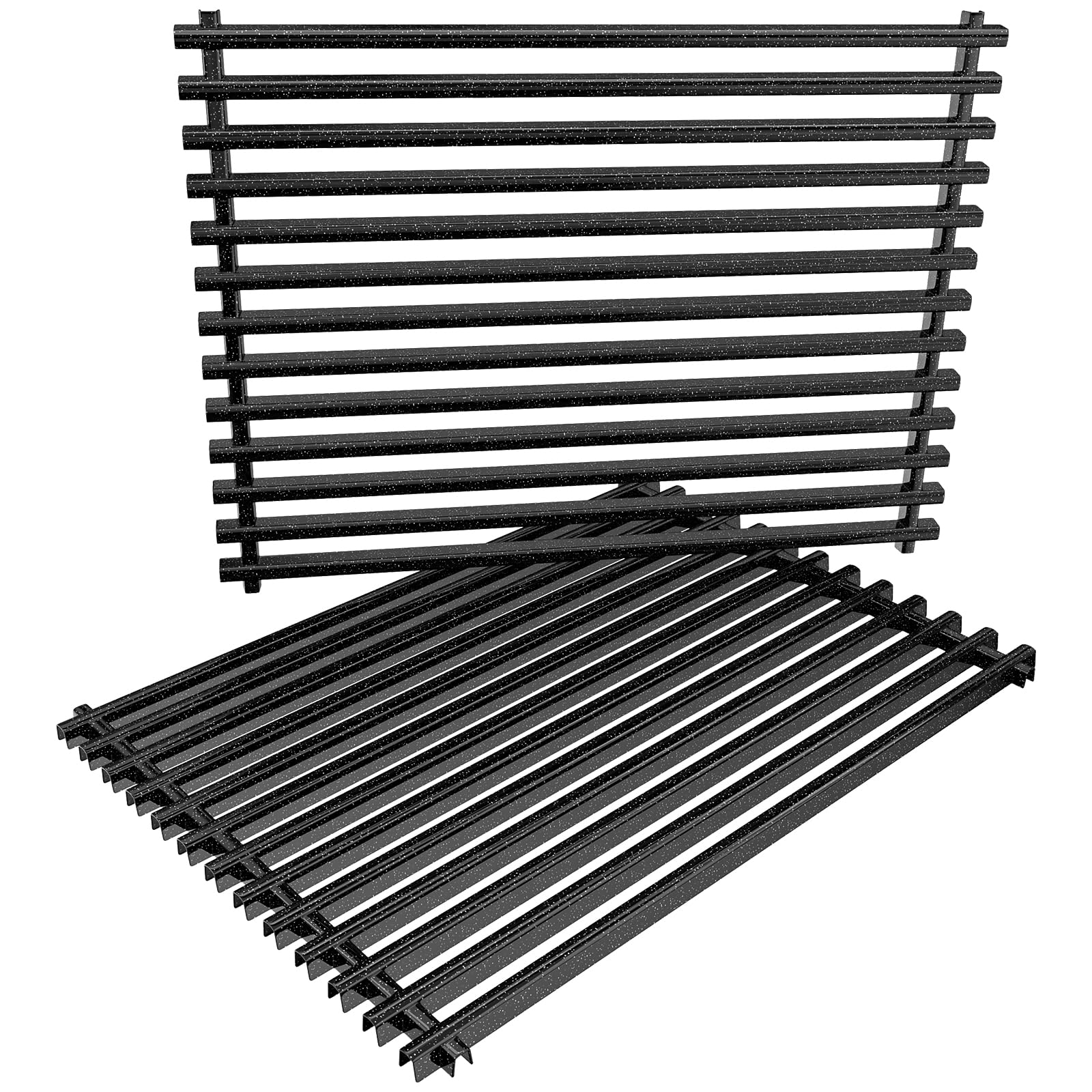 GFTIME 44 x 30CM 7525 Grill Grates for Weber Spirit Spirit I & II 300, E310 E320 S310 S320 Series, Gas Grill Porcelain Enameled Cooking Grids For Weber 700/900, Genesis Silver B/C, 7527 7638 7639