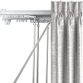 Rod Desyne Bach Decorative Traverse Rod W/Sliders, 66-120 Inch, Cocoa