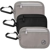 Klyyo Clyro 3 Pcs Rfid Blocking Clip Stash Pouch Rfid Protected Stash Wallet Travel Money Purse Minimalist Keychain Organizer Pouche for Women Men Travel &amp; Airport Essentials Gift