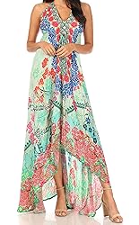 Sakkas 1817 - Lizi Womens Maxi High-Low Halter