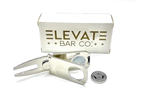 Elevate Bar Co. Multi-Use Magnetic Cigar Holder, Golf Divot & Marker Tool