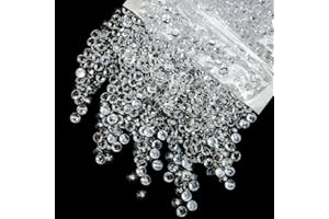 qiipii 1550PCS 5mm Transparent Clear Resin Rhinestones Flatback Jelly Resin Stones Bulk SS20 Diamonds Gems Charms Jewels for Nails Face Eyes Makeup Body Tumblers Mugs Bottles DIY Crafts Shoes Clothes