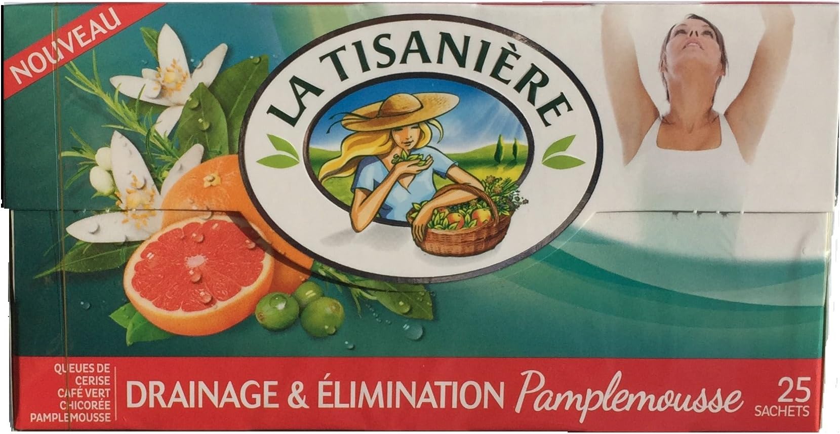 La Tisaniere French Tisane - 25 Counts (Drainage & Elimination with Grapefruit)