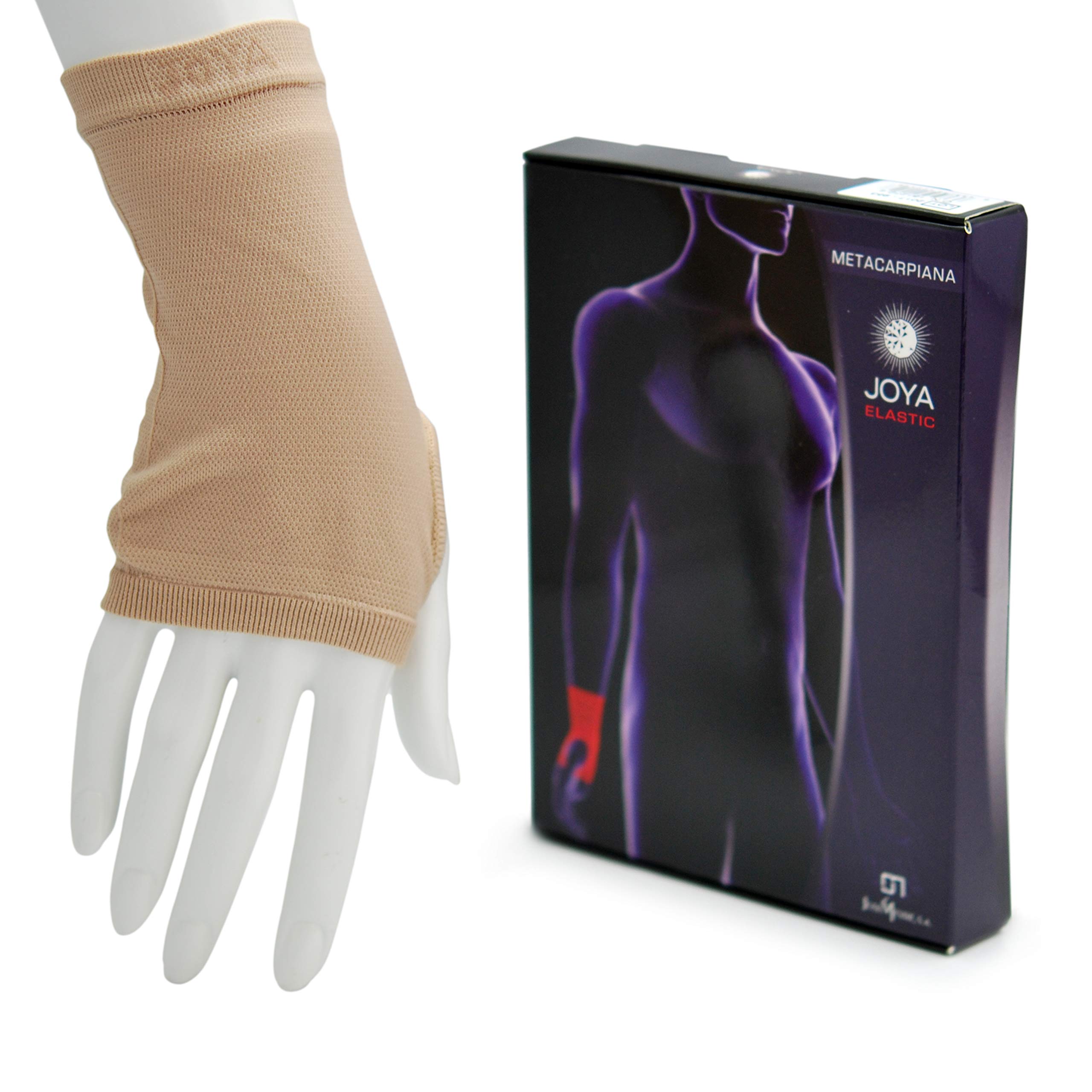 Jewel – Elastic Metacarpal Wrist Support – Size XL (Wrist Circumference 25 to 28 cm), Beige