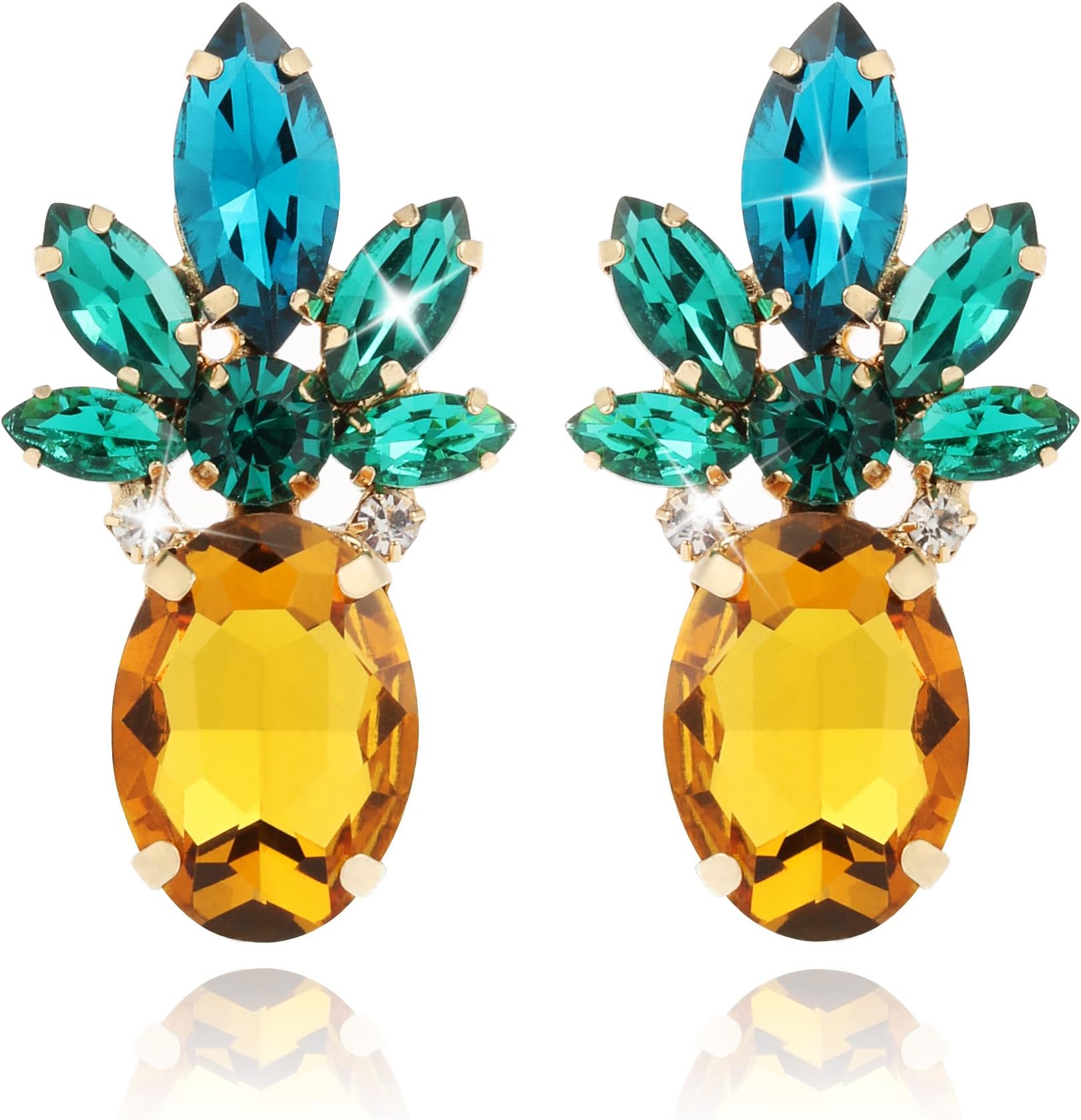 Pineapple Earrings Jewelry Gifts for Women Teens Girl-1 Pair by Holylove