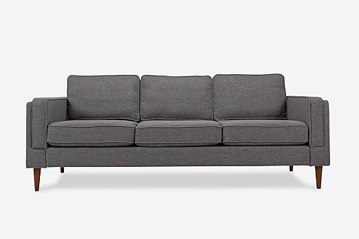 Amazon Com Albany Park Mid Century Modern Sofa Grey Fabric