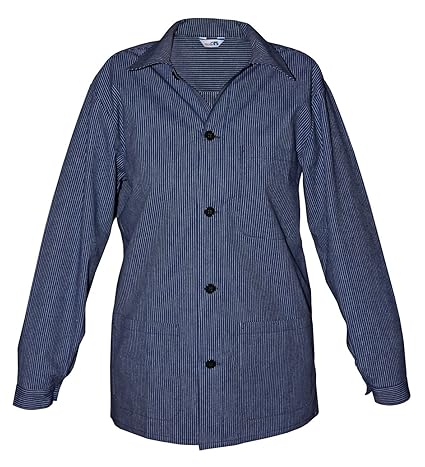 modAS Damen Herren Küferbluse Winzerhemd Ganze Knopfleiste