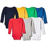 Carter's Baby Girls' 6 pack Long Sleeve Bodysuits
