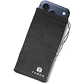 TOMUM EMF Shield Sleeve for Cell Phone - EMF Protection Smartphone Pouch - Anti EMP Bag - Signal Blocking Case for Radiation EMP 5G RFID Black