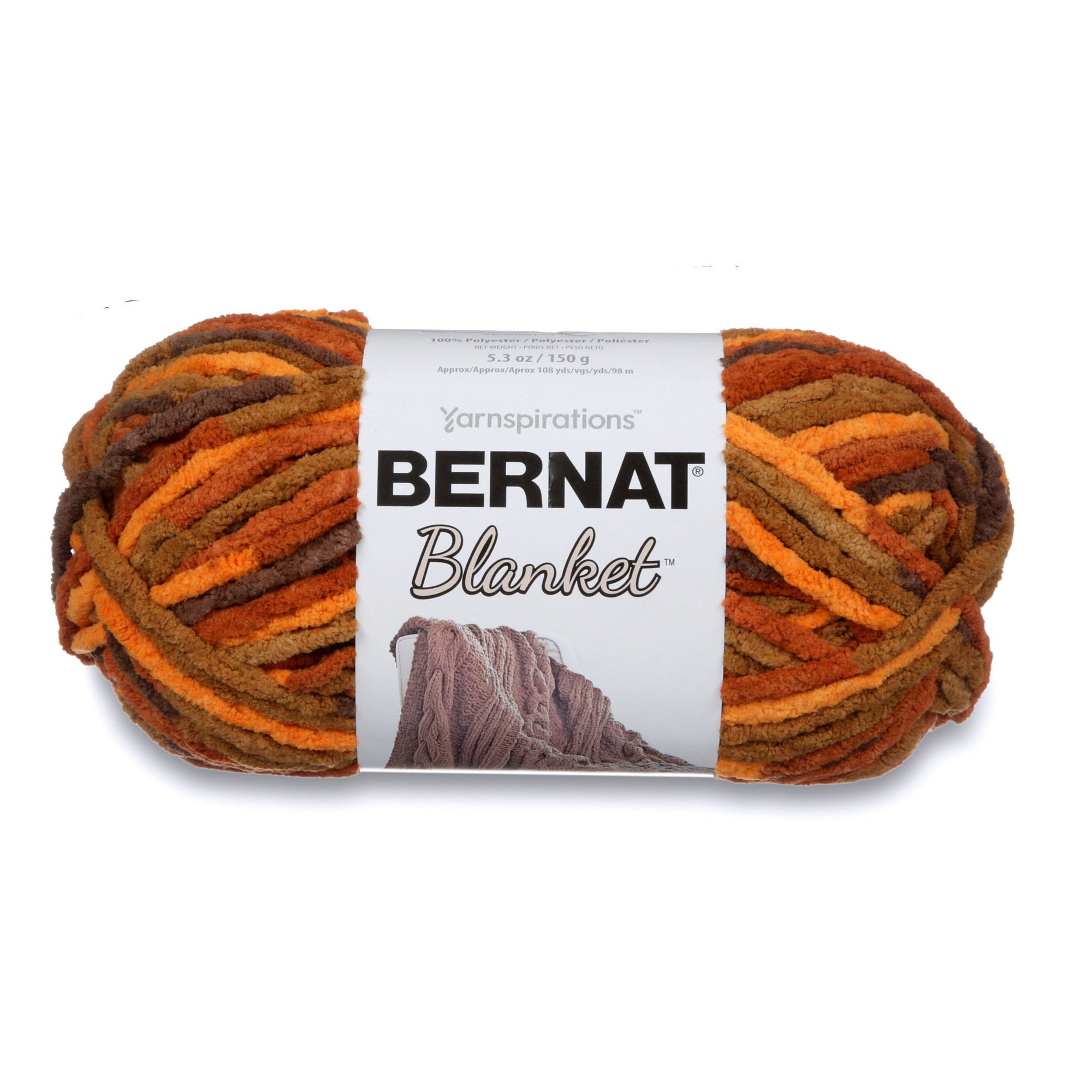 Spinrite Blanket Yarn-Fall Leaves, Other, Multicoloured