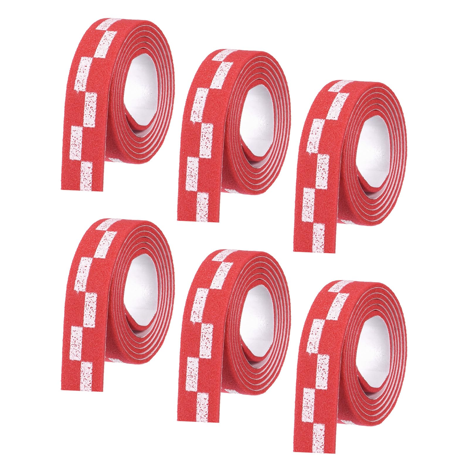 M METERXITY 6 Pack Ping Pong Edge Tape - EVA Table Tennis Side Protective Tape Apply to Cover Racket Edge Daily Use (18" Long, Red)