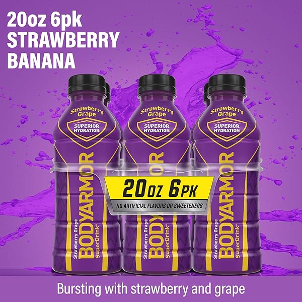BODYARMOR IS THE SPORTS DRINK FOR TODAY’S ATHLETE, PROVIDING SUPERIOR HYDRATION BY COMBINING NATURAL FLAVORS & SWEETENERS, NO COLORS FROM ARTIFICIAL SOURCES AND POTASSIUM-PACKED ELECTROLYTES.