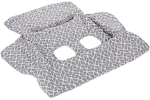 Diono Shop 'n Go Cart Liner, Shopping Cart Cover for Baby, Restaurant High Chair Cover for Baby, Infant, Toddler, Machine Washable, Gray
