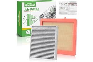 RVgolf Engine+Cabin Air Filters Set Fit for Chevrolet Chevy Equinox 2018-2025 2026, GMC Terrain 2018-2025 2026 Engine Filter Replace AC Air Filter for My Car Automotive Accessories# CA12260 CF11966