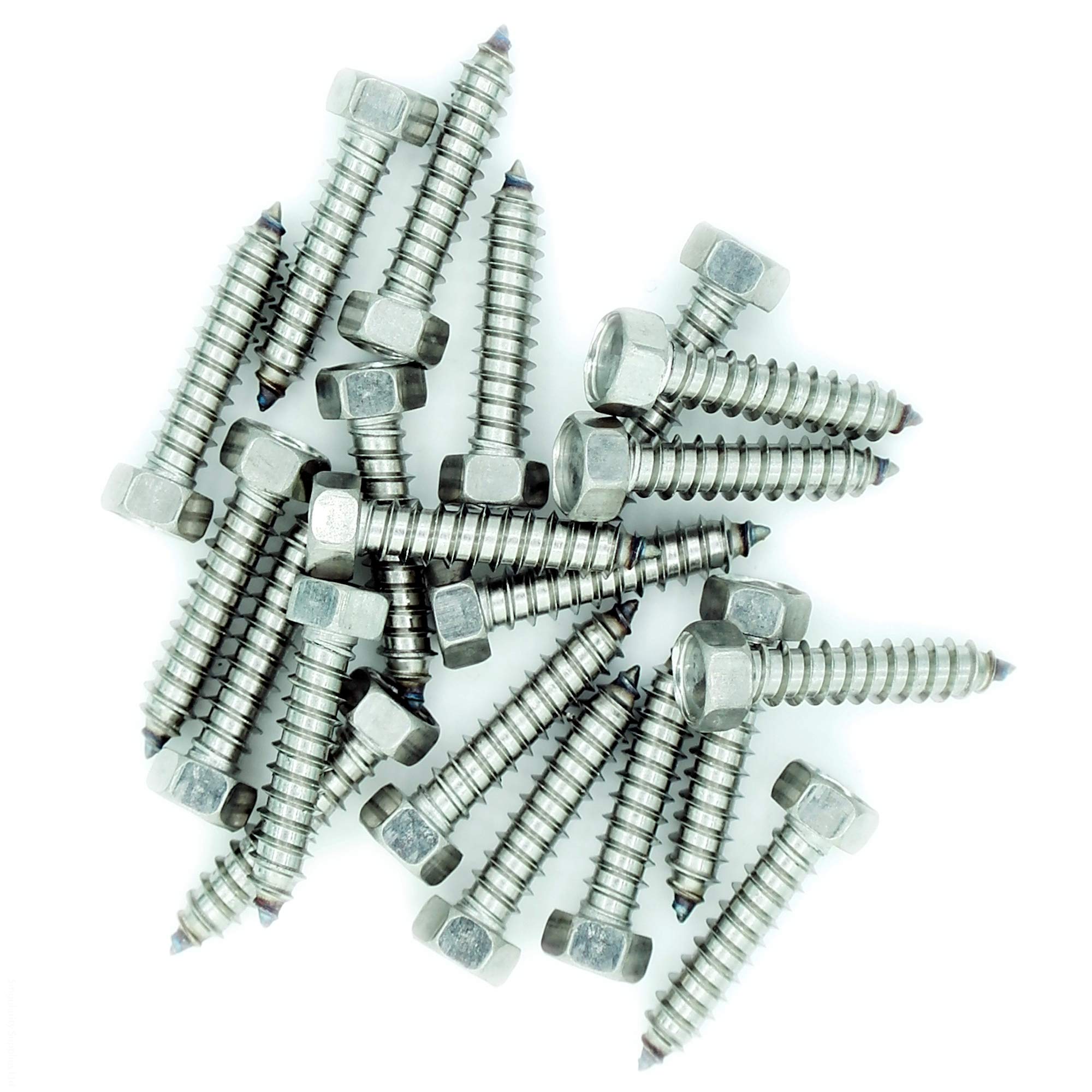 No.14 x 0.6 (6.3mm x 16mm) Hex Self-Tapping Screw - Stainless Steel (A2) (Pack of 20)
