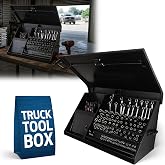 Montezuma 41" x 18" Heavy Duty Steel Triangle Toolbox (steel, flat black)